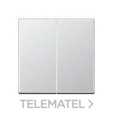 JUNG - TECLA DOBLE A500 ALUMINIO