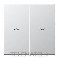 JUNG - TECLA DOBLE PERS. LS990 ALUMINIO