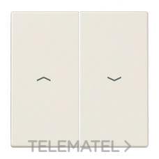 JUNG - TECLA DOBLE PERS. LS990 B.MARFIL