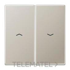 JUNG - TECLA DOBLE PERS. LS ACERO