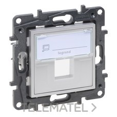 LEGRAND - PLACA + SOP. 1XKEYST. NILOE STEP ALUMINIO