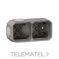 LEGRAND - CAJA SUPERFICIE 2X P55C GRIS