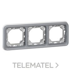 LEGRAND - MARCO 3X P55C HORIZONTAL GRIS