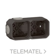 LEGRAND - CAJA SUPERFICIE 2X P55C ANTRACITA