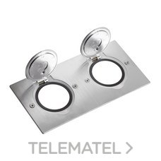 LEGRAND - CAJA 2 ELEM. IP44 INOX 4 MOD. MOSAIC