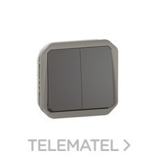 LEGRAND - CONM. O PULS. DOBLE P55C ANTRACITA