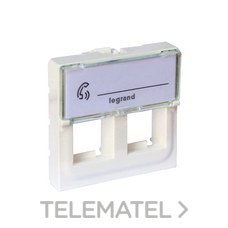 LEGRAND - TAPA MOSAIC 2 RJ45 KEYSTONE 2 M BL