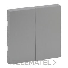 LEGRAND - TECLA DOBLE NILOE STEP ALUMINIO