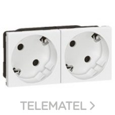 LEGRAND - BASE 2X SCHUKO MOSAIC BLANCO