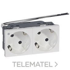 LEGRAND - BASE 2X SCH. MOSAIC BL. C/PILOTO