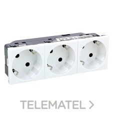LEGRAND - BASE 3X SCHUKO MOSAIC BLANCO