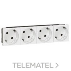 LEGRAND - BASE 4X SCHUKO MOSAIC BLANCO