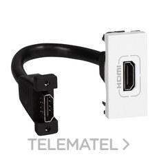 LEGRAND - TOMA HDMI A MOSAIC CON CABLE 1 M. BL