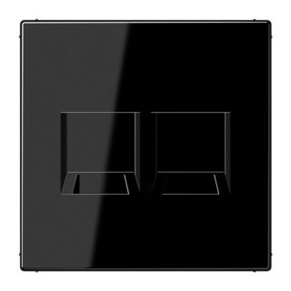 JUNG - PLACA TELEF. 2XKEYSTONE LS990 NEGRO