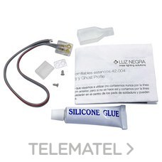 LUZ NEGRA - KIT CONEX. IP65 P/ TIRA 230V CON CABLE