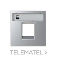 NIESSEN - PLACA RJ45 2 MOD. PLATA