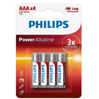 PHILIPS - BLISTER 4 PILAS LR03 1.5V POWER ALCAL.