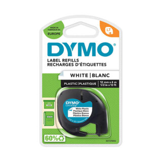 DYMO - CINTA PLASTICA P/LETRATAG BLANCA