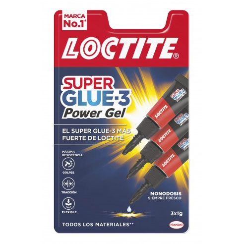 HENKEL - PACK 3 BOTES SUPER GLUE-3 GEL 1G