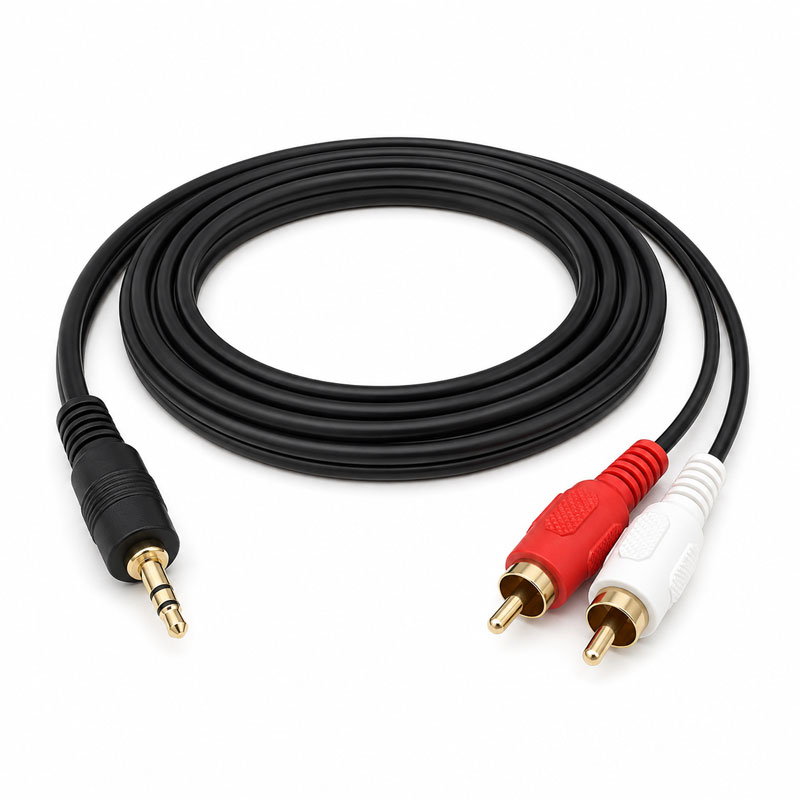 SILVER SANZ - CONEXION 1 JACK EST. 3,5 M/2 RCA M 1,8M