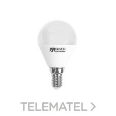 SILVER ELECTRONICS - LAMPARA LED ESFER. E14 6W 4000K