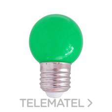 SILVER ELECTRONICS - LAMP. LED ESFER. E27 1W IP44 VERDE