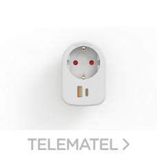 SIMON - ADAPTADOR 1 SCHUKO + 2 USB