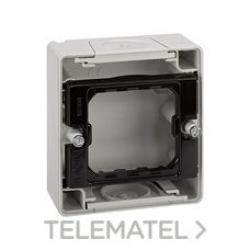 SIMON - CAJA SUPERF. 1X 44 SIN MARCO IP55 GRIS