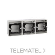 SIMON - CAJA SUPERF. 3XH 44 S/MARCO IP55 GRIS