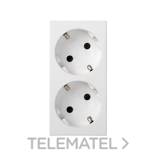 SIMON - BASE 500 DOBLE SCHUKO BLANCO