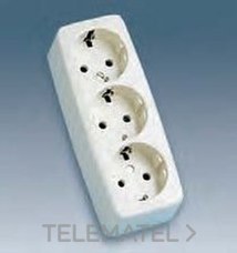 SIMON - BASE SUPERFICIE 3XSCHUKO S/CABLE