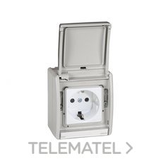SIMON - BASE SCH. 10A 44 MONOBLOK IP55 GRIS