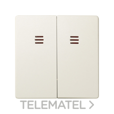 SIMON - TECLA DOBLE C/VISOR 82 B.MARFIL
