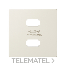 SIMON - TAPA 82 2XUSB 5VDC B.MARFIL