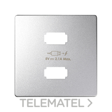 SIMON - TAPA 82 2XUSB 5VDC ALUMINIO