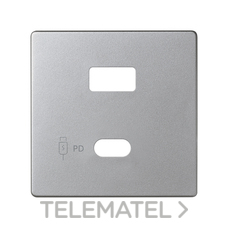 SIMON - TAPA 82 2XUSB A+C ALUMINIO