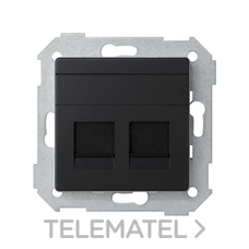 SIMON - PLACA 2XRJ AMP 82 N. MATE