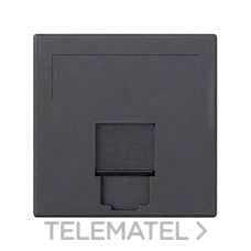 SIMON - PLACA 500 1XRJ45 KEYSTONE GRAFITO