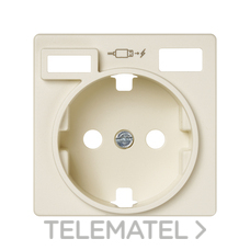 SIMON - TAPA BASE SCHUKO + USB A+C 82 B.MARFIL