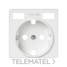 SIMON - TAPA BASE SCHUKO + USB C+C 82 BLANCO