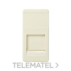 SIMON - PLACA 1XRJ AMP 27 22.5X45 B.MARFIL