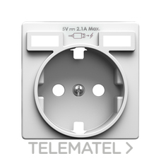 SIMON - TAPA BASE SCHUKO + 2 USB A 82 B. MATE