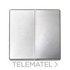 SIMON - TECLA DOBLE CRUZAM. 82 ALUMINIO MATE
