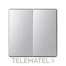 SIMON - TECLA DOBLE 82 ALUMINIO