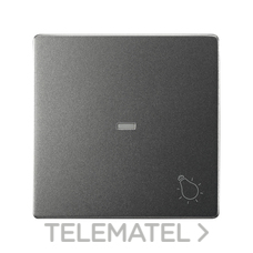 SIMON - TECLA VISOR+LUZ 82 TITANIO