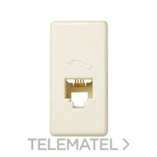 SIMON - T. TELEFONO RJ11 22,5X45 B.MARFIL