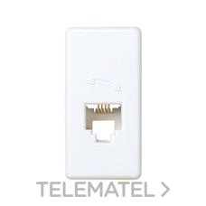SIMON - T. TELEFONO RJ11 22,5X45 B.NIEVE