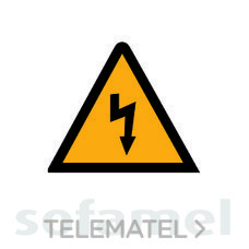 SOFAMEL - ETIQUETA RIESGO ELECT. 50X50MM ADH.
