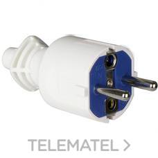 SOLERA - CLAVIJA SCHUKO PVC BLANCO 4.8MM