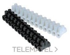TEKOX - REGLETA CONEX. 12 BORNAS 6MM² NEGRO